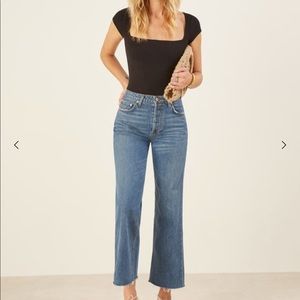 NWOT reformation Bardot top